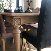 میز ناهارخوری ۸ نفره نئو کلاسیک و نیمه استیل|میز و صندلی غذاخوری|تهران, هروی|دیوار