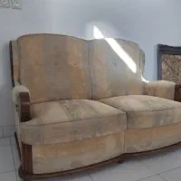 مبل مدل آمریکایی، ۶ نفره، چوب گردو، فوم سرد|مبلمان خانگی و میز عسلی|همدان, |دیوار