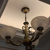 لوستر فلزی سه شاخه