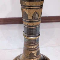 گلدان برنجی قلم طرح گل|صنایع دستی و سایر لوازم تزئینی|تهران, خاک سفید|دیوار