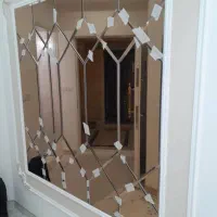 طراحی و اجرای پازلی نقشه ایران|آینه|مشهد, طلاب|دیوار