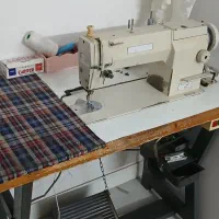 چرخ خیاطی صنعتی سان استار و دو عدد فایل پلاستیکی