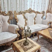 مبل سلطنتی۹نفره/تماماچوب راش اصل/ بشدت آک آک