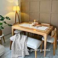 ارغوان میز ناهار خوری سبکِ کرکره ای ژینا|میز و صندلی غذاخوری|تهران, مینیسیتی (شهرک نفت)|دیوار