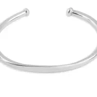 بنگل نقره مینیمال مردانه