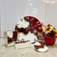 ساعت سطل و جا دستمال جاکلیدی