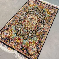 فرش دستباف تبریز زرع نیم سالاری چله گل کف ابریشم|فرش|مشکین‌دشت, |دیوار