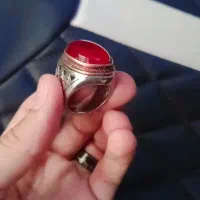انگشتر نقره یاقوت