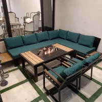 مبلمان باغی طرح افراk صندلی فلزی حیاطی اتشدان تابی|مبلمان خانگی و میز عسلی|تهران, جوانمردان (اندیشه)|دیوار