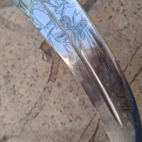 خنجر ۳۳سانتی عربی(تیغه فولادی) دسته فیبر استخوانی|کلکسیون اشیاء عتیقه|شیراز, شاهچراغ|دیوار
