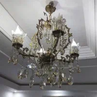 2 عدد لوستر برنزی اصل