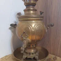 سماور زغالی قدیمی برنجی