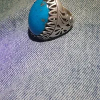 انگشتر فیروزه نقره