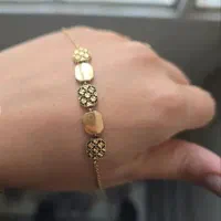 دستبند سیاه قلم بسیار شیک و ظریف