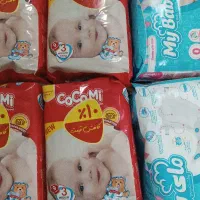 چند عدد پوشک بچه مارک کوکومی و مای بیبی