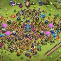 سه تا اکانت کلش هر سه تا باهم1000