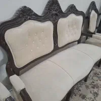 یک دست مبل استیل 9نفره چوب گردو|مبلمان خانگی و میز عسلی|تهران, افسریه شمالی|دیوار