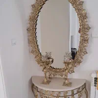 آینه شمعدان برنجی لوکس - هدیه‌ای بی‌نظیر