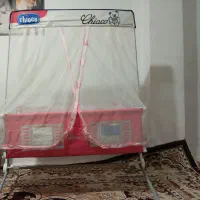 گهواره نوزاد دخترانه صورتی