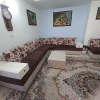 مبل ال کارکرده خانگی ۷ نفره با میز پذیرایی|مبلمان خانگی و میز عسلی|تهران, جی|دیوار