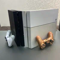 کنسول بازی پلی 4 فت و استاندار با دسته اضافی وبازی