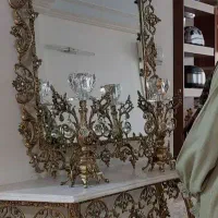 ایینه شمعدان برنز