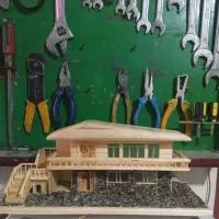 فروش کلبه های چوبی کار دست چراغ خواب زیبا
