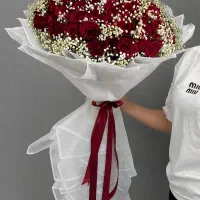 دسته گل رز هلندی ۱متری ۶۸۰