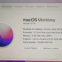 اپل مک بوک Macbook pro Retina 13-inch Apple|رایانه همراه|تهران, گلستان (شهرک راه آهن)|دیوار