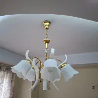 2عدد لوستر ۵ شاخه چشمه نور