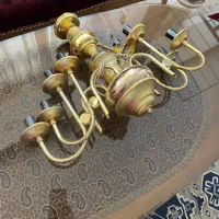 لوستر ابکاری طلا کاملا سالم|لوستر و چراغ آویز|اصفهان, آبشار|دیوار