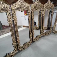 آینه قدی سلطنتی تاج‌دار طلایی 150در50