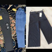 ۲مدل شلوار دخترانه پارچه ای ترک و شلوار لی|لباس|اردبیل, |دیوار