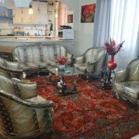 مبل استیل با میز ناهار خوری