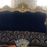 مبل سورمه ای ۹نفره|مبلمان خانگی و میز عسلی|قم, انصار‌الحسین|دیوار