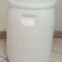 بشکه ۶۵ لیتری درب ساده مکعبی سفید