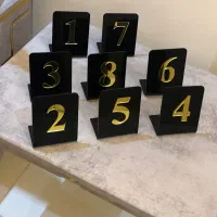 استند شماره میز پلکسی