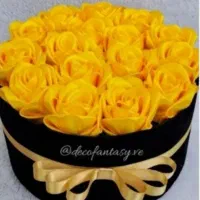 باکس گل رز روبانی برای هدیه وخواستگاری