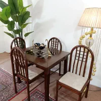 میزوصندلی ناهارخوری غذاخوری ۴نفره چوبی درحدنو