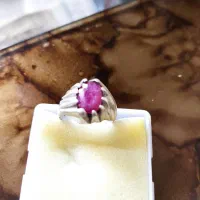 انگشترفدیوم یاقوت برمه