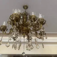 لوستر فوق سنگین برنز ۶شاخه ۱۲ لامپ