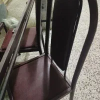 میز نهار خوری 4 نفره با شیشه
