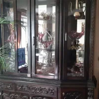 بوفه از جنس چوب گردو|بوفه، ویترین، کنسول|خسروشاه, |دیوار