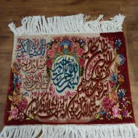 فروش دو جفت تابلو فرش دستباف نخ و ابریشم اعلا