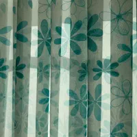 پرده اتاق والان ساتن همراه گل میخ پرده چوبی راهرو