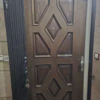 درب چوبی ورودی بدون چهارچوب