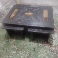 میز جلو مبلی با چهار عددعسلی