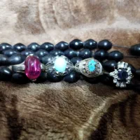 4عدد انگشتر نقره با هم