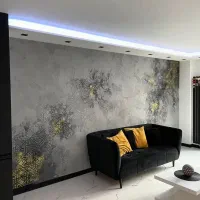 اجرای میکروسمنت و پتینه ورق طلا در گرگان|خدمات پیشه و مهارت|گرگان, |دیوار