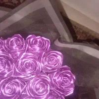 دسته گل روبانی|گل مصنوعی|فین, |دیوار